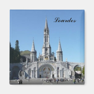 Lourdes - Basilica - Basilica - France Magnet