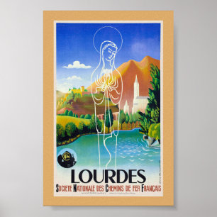 Lourdes France Vintage Poster 1939