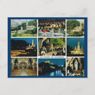 Lourdes, Multiview Postcard