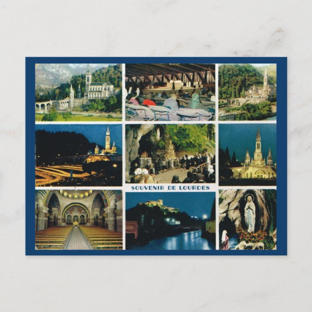 Lourdes, Multiview Postcard (Front)