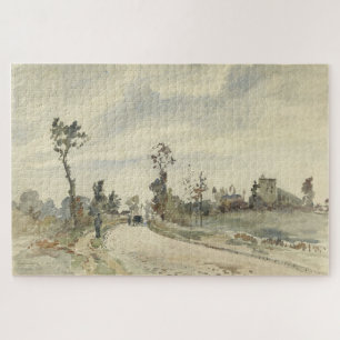Louveciennes, Route de Saint-Germain by Pissarro Jigsaw Puzzle
