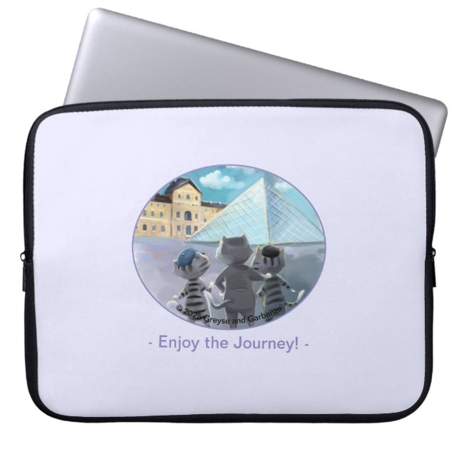 Louvre Laptop Sleeve - Enjoy (Front)