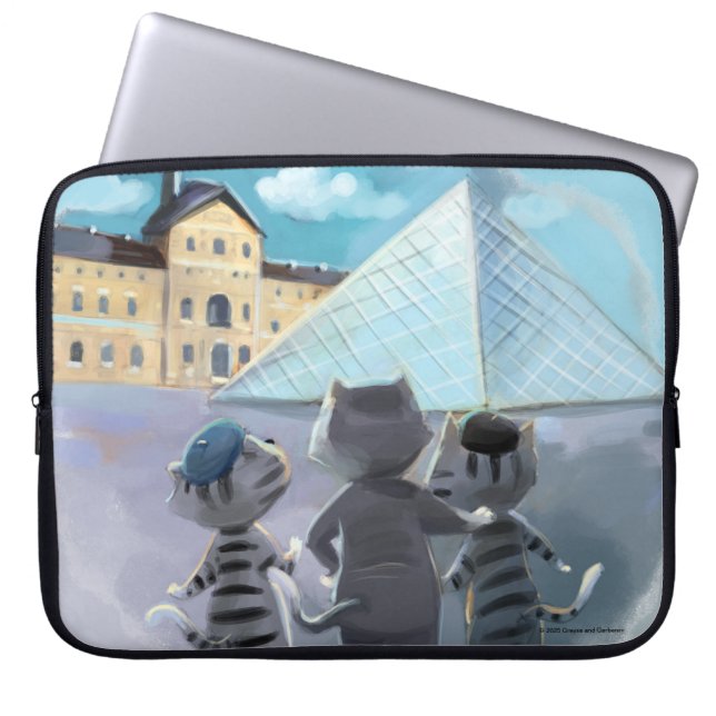 Louvre Laptop Sleeve (Various Sizes) (Front)