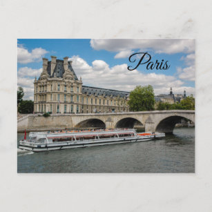 Louvre Museum in Paris Postcard