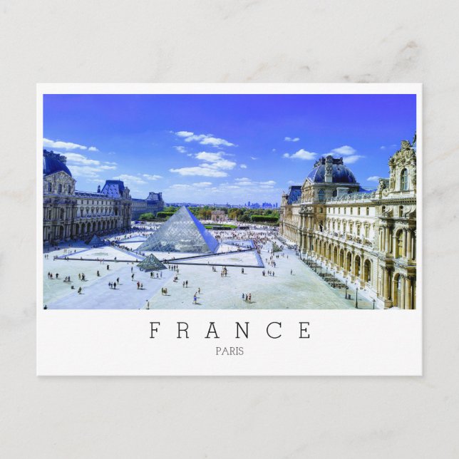 Louvre museum, Paris, France Postcard (Front)