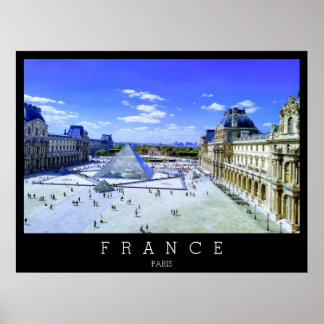 Louvre museum, Paris, France Poster