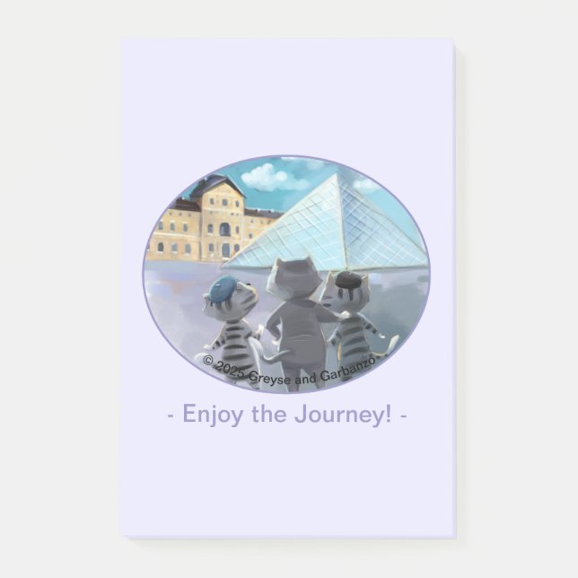 Louvre Notes 4" x 6" - Enjoy (Front)