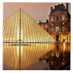 Louvre Pyramid, Paris Tile
