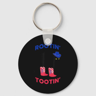 Lovable Cowboy Cat, Rootin Tootin Cat  Key Ring
