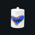 Love<br><div class="desc">Put a little love in your heart this Fourth of July with this simple design. Love is written inside a red, white, and blue heart. The hearts are surrounded by gold and white stars. This makes a great gift and is appropriate for anyone.</div>