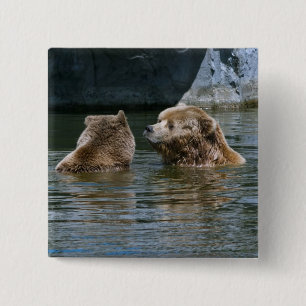 Love 15 Cm Square Badge