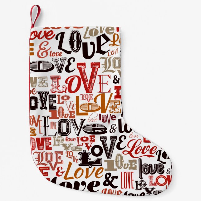 Love 1 small christmas stocking (Front)