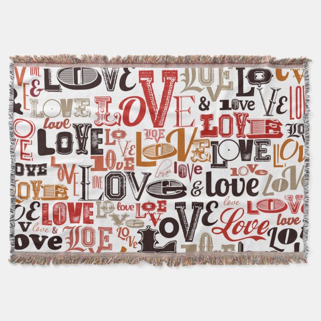 Love 1 throw blanket (Front)