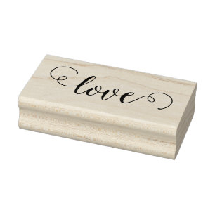 LOVE 1"x2.5" Rubber Stamp / Octavia