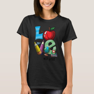 Love 1st Grade Apple Back To School Teacher T-Shirt