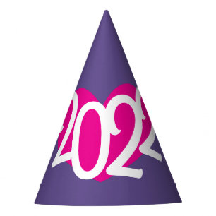 love 2022 ultra violet New Years party hat