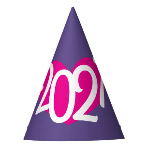 love 2027 ultra violet New Years party hat