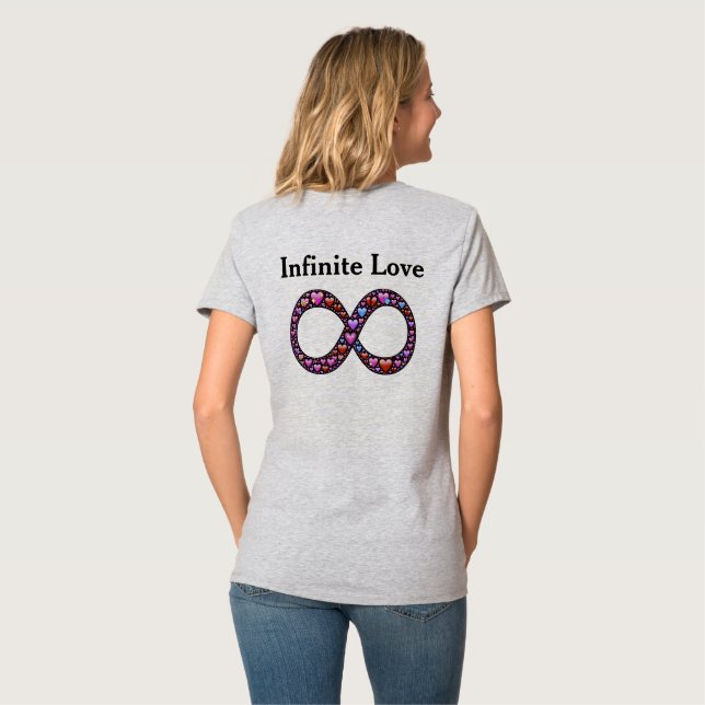 Love 2 Infinity Symbol T-Shirt (Back Full)