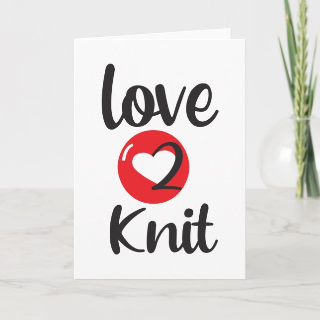 Love 2 Knit Card (Front)