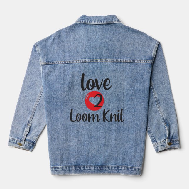 Love 2 Loom Knit Denim Jacket (Back)