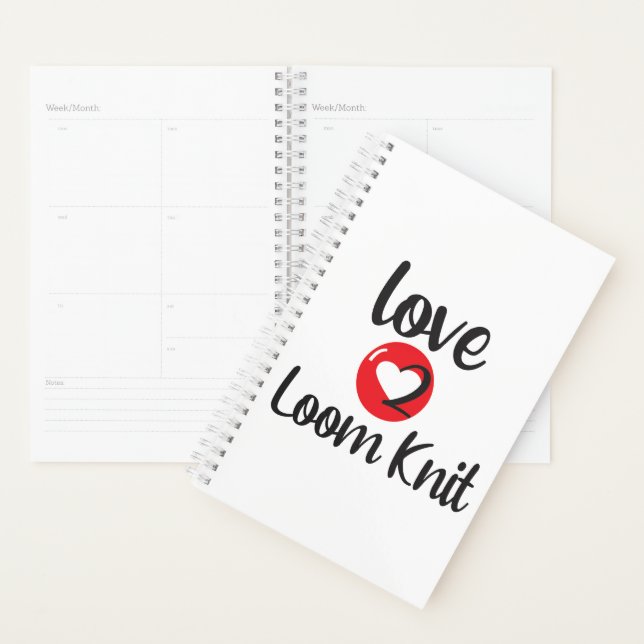 love 2 loom knit planner (Display)