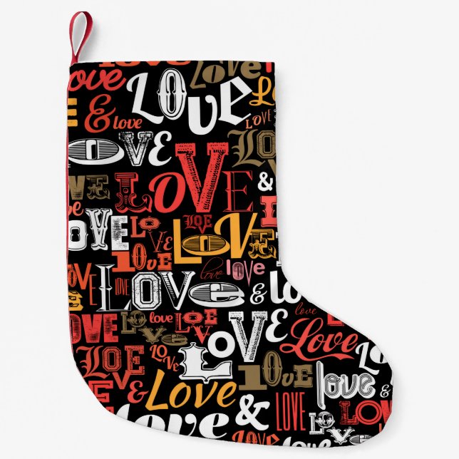 Love 2 small christmas stocking (Front)