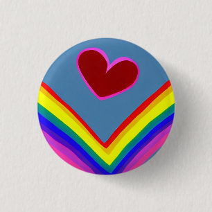 Love 3 Cm Round Badge