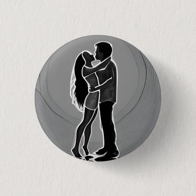 Love 3 Cm Round Badge (Front)