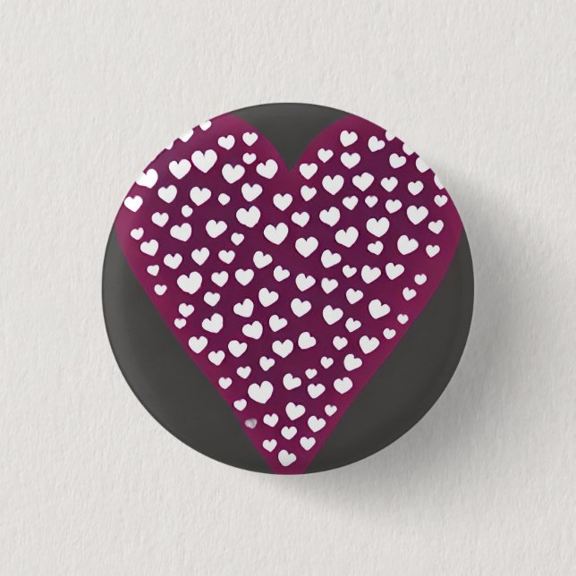 Love 3 Cm Round Badge (Front)