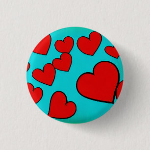 Love 3 Cm Round Badge