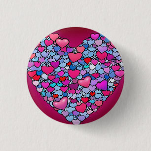 Love 3 Cm Round Badge