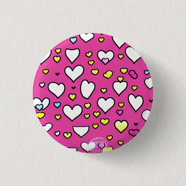 Love 3 Cm Round Badge (Front)