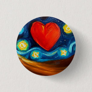 Love 3 Cm Round Badge