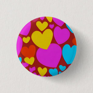 Love 3 Cm Round Badge