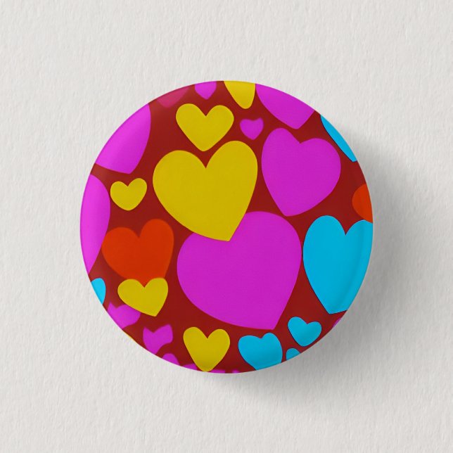 Love 3 Cm Round Badge (Front)