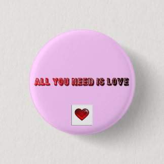 Love 3 Cm Round Badge