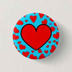 Love 3 Cm Round Badge