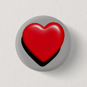 Love 3 Cm Round Badge