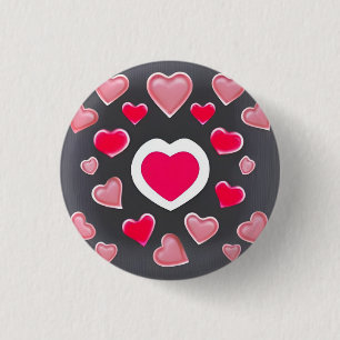 Love 3 Cm Round Badge