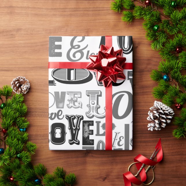 Love 3 wrapping paper (Holiday Gift)