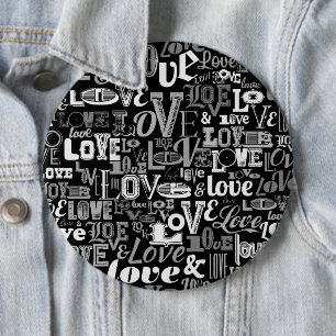 Love 4 6 cm round badge