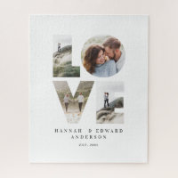 Love 4 photo simple modern personalised gift 