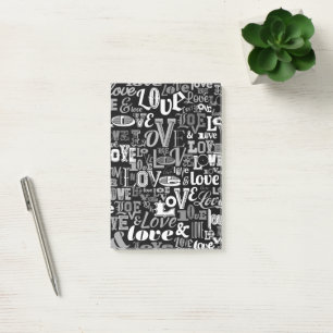 Love 4 post-it notes