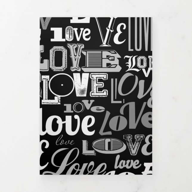 Love 4 Tri-Fold holiday card (Cover)