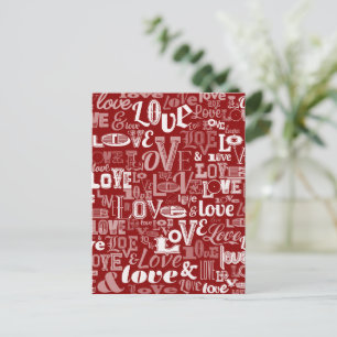 Love 5 holiday postcard