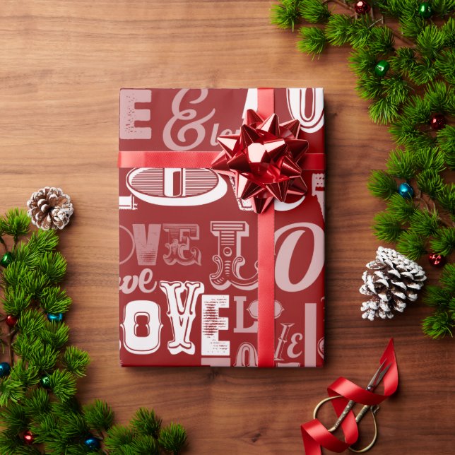 Love 5 wrapping paper (Holiday Gift)
