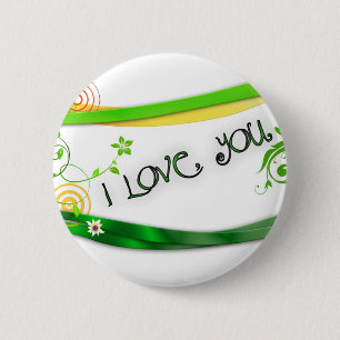 Love 6 Cm Round Badge