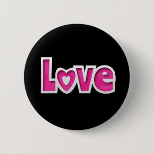 Love 6 Cm Round Badge