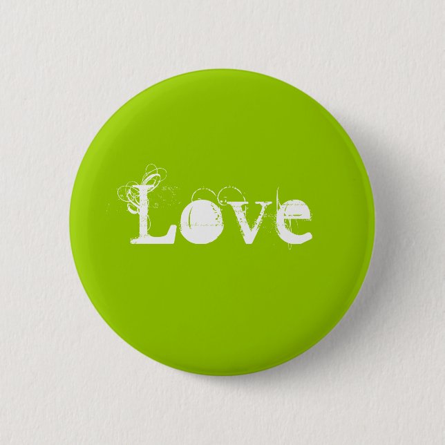 Love 6 Cm Round Badge (Front)