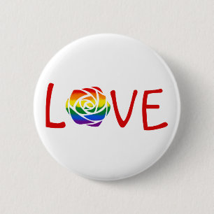 Love 6 Cm Round Badge